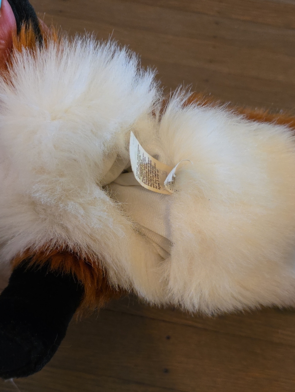 Folkmanis Plush Red Fox Hand Puppet- Orange, White & Black Soft Stuffed - Picture 5 of 9
